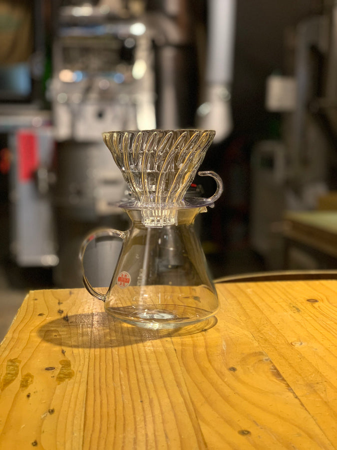 新到貨 日本進口 玻璃王 V60玻璃濾杯下壺組